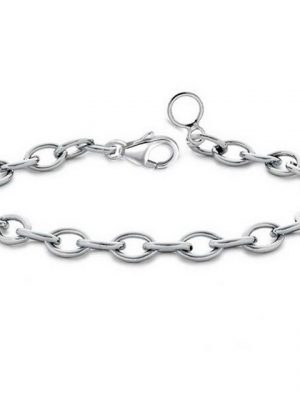 Goldene Hufeisen Bettelarmband "Stabiles Damen Herren Armband Charm-Armband aus 925 Sterling Silber" (1 Stück, inkl. Schmuckbox)