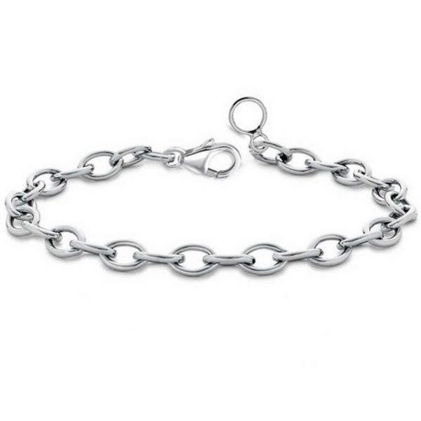 Goldene Hufeisen Bettelarmband "Stabiles Damen Herren Armband Charm-Armband aus 925 Sterling Silber" (1 Stück, inkl. Schmuckbox)