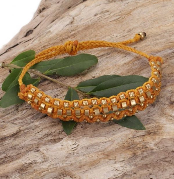 Guru-Shop Armreif "Perlenarmband, Makramee Armband, Herren Armband.."