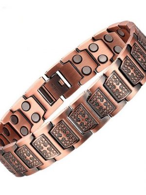 Haiaveng Gliederarmband "Armbänder für Männer und Frauen, Magnettherapie- für Arthritis" (Baugruppen), Rotes Kupfer