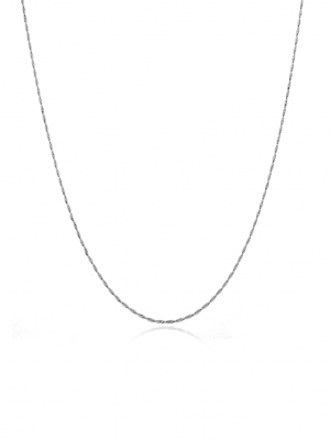 Halskette Basic Gliederkette Gedreht 925 Silber Kuzzoi Schwarz