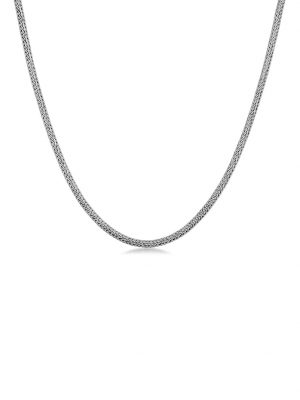 Halskette Männer Basic Schlangenkette Oxidiert 925 Silber Kuzzoi Silber
