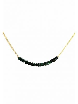 Halskette Smaragd CONFETTI GEMSHINE Gold coloured