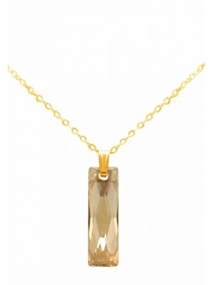 Halskette mit Anhänger Golden Shadow MADE WITH SWAROVSKI ELEMENTS Dirndl GEMSHINE Gold coloured