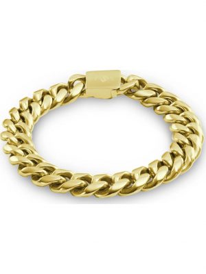 Herren-Armband Edelstahl FAVS. Gelbgold