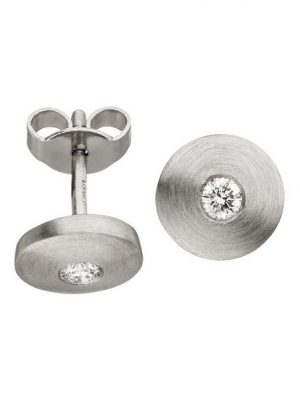 JOBO Paar Ohrstecker "Diamant-Ohrringe", 950 Platin