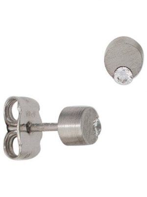 JOBO Paar Ohrstecker "Ohrringe mit Diamanten", 950 Platin