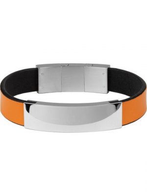 Jacques Lemans Armband "Jacques Lemans Herren-Armband Leder, Edelstahl", trendig
