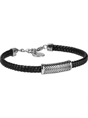 Jacques Lemans Armband "Jacques Lemans Herren-Armband Leder, Edelstahl", trendig