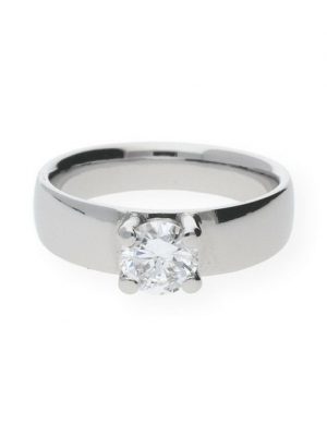 JuwelmaLux Fingerring "Ring in Platin 950/000 mit Brillant 1,06 Ct."