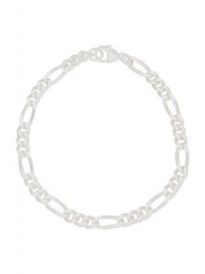JuwelmaLux Silberarmband "Armband Silber Figarokette 21 cm" (1-tlg), Herren Armband Silber 925/000, inkl. Schmuckschachtel