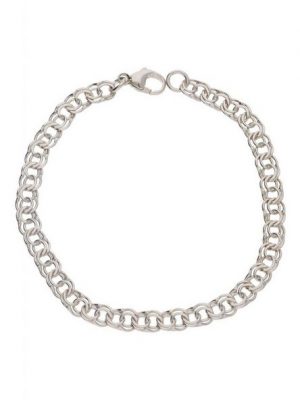 JuwelmaLux Silberarmband "Armband Silber Garibaldikette 19 cm" (1-tlg), Unisex Armband Silber 925/000, inkl. Schmuckschachtel