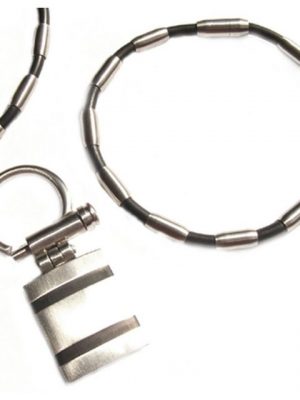 Kingka Schmuckset "Männer Set, Armband, Kette, Schlüsselanhänger", mit Schlüsselanhänger