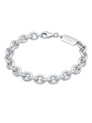 Kuzzoi Armband "Herren Rundanker Massiv 925 Silber"