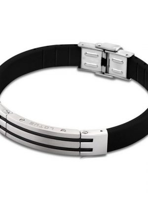 Lotus Style Edelstahlarmband "JLS1521-2-2 Lotus Style Armband schwarz LS1521-2/2" (Armband), Armbänder für Herren Edelstahl (Stainless Steel)