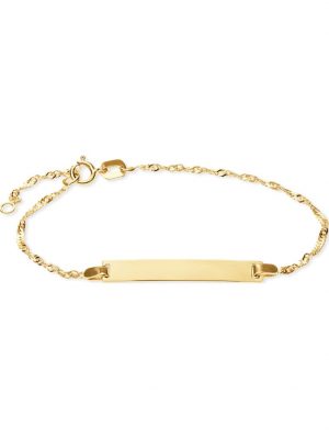 Mädchen-I.D.-Armband 375er Gelbgold FAVS. Gelbgold