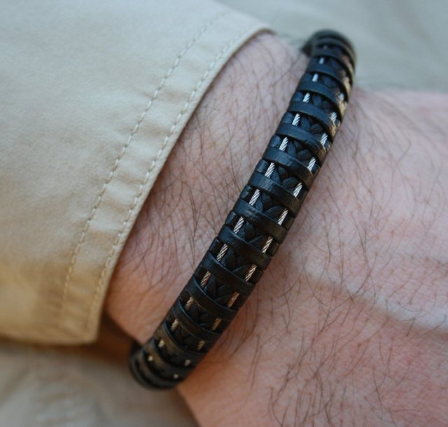 NAHLE Lederarmband “Herren Leder Armband” (1-tlg), aus Echtleder – mit Magnetverschluss für ein sicheres verschließen