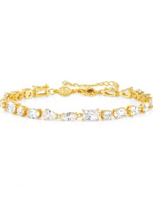 Nomination Armband - Colour Wave - 149801/014 925 Silber vergoldet, Zirkonia gold