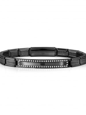 Nomination Armband - Trendsetter New York - 021148/015 Edelstahl, Zirkonia schwarz