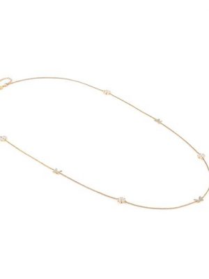 Nomination Halskette - SWEETROCK NATURE LONG NECKLACE - 148041/048 925 Silber vergoldet, Zirkonia gold