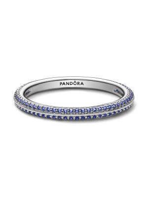 Pandora Ring - 56 925 Silber, Zirkonia blau