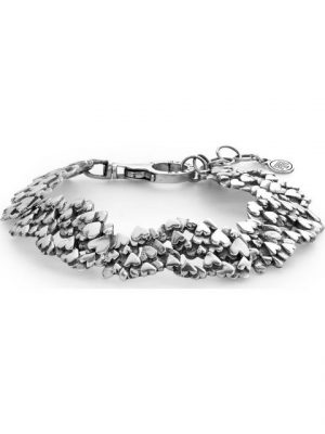 Rebel & Rose Edelstahlarmband "Rebel & Rose Unisex-Armband 925er Silber", Modern