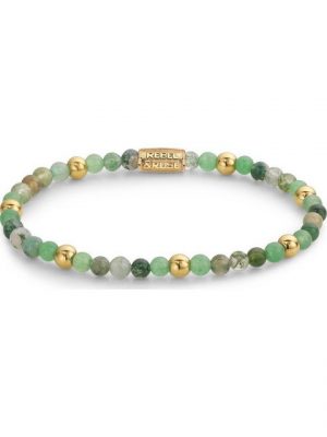 Rebel & Rose Edelstahlarmband "Rebel & Rose Unisex-Armband Edelstahl Aventurin", Modern