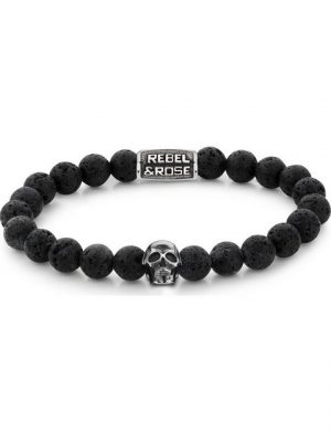 Rebel & Rose Edelstahlarmband "Rebel & Rose Unisex-Armband Edelstahl Labradorit", Modern