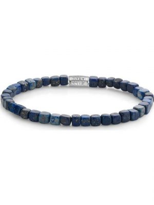 Rebel & Rose Edelstahlarmband "Rebel & Rose Unisex-Armband Edelstahl Lapislazuli", Modern