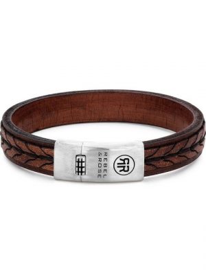 Rebel & Rose Edelstahlarmband "Rebel & Rose Unisex-Armband Leder", Modern