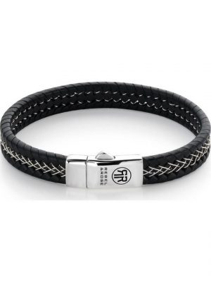 Rebel & Rose Edelstahlarmband "Rebel & Rose Unisex-Armband Leder", Modern