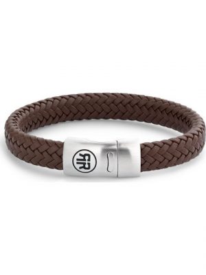 Rebel & Rose Edelstahlarmband "Rebel & Rose Unisex-Armband Leder Onyx", Modern