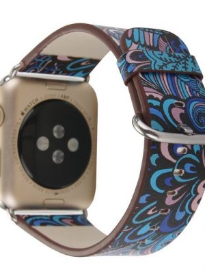 Resik Smartwatch-Armband "Uhrenarmband, Armband, für Apple iWatch, Leder Buntes 38 mm 40 mm 41mm 42mm 44mm 45mm für Damen und Herren, modisch, handgefertigt, kompatibel mit Apple iwatch 7/6/SE/5/4/3/2/1"