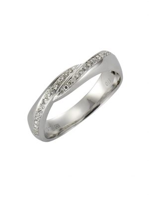 Ring 375/- Gold Brillant weiß Brillant Glänzend 0,15ct. Diamonds by Ellen K. Weiß