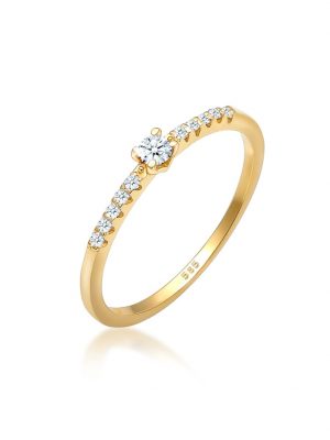 Ring Geo Microsetting Diamant (0.11 Ct.) 585 Gelbgold Elli DIAMONDS Gold