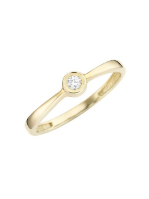 Ring mit Brillant, Gold 585 Luigi Merano Gold