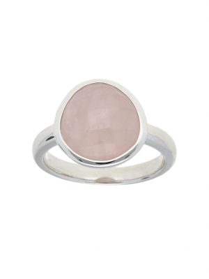 Ring mit Halbedelstein, Silber 925 Smart Jewel Rosa