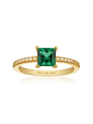 SIF Jakobs Ring - 54 925 Silber vergoldet, Zirkonia gold