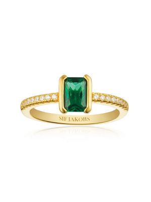 SIF Jakobs Ring - ROCCANOVA PICCOLO - SJ-R42266-GCZ-YG 925 Silber vergoldet, Zirkonia gold