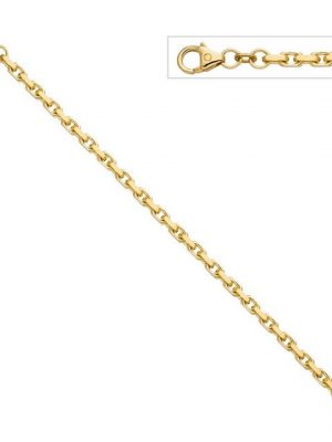 Schmuck Krone Armband "3mm Ankerarmband Armband Armschmuck aus 333 Gold Gelbgold diamantiert 21cm"
