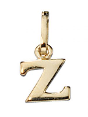 Schmuck Krone Kettenanhänger "Buchstabe " Z " Ketten Anhänger Goldanhänger 333 Gold Einhänger Unisex"