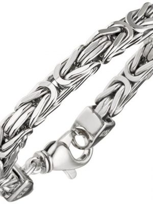 Schmuck Krone Silberarmband "7mm Königsarmband Armband Armschmuck aus 925 Silber 20cm Unisex"