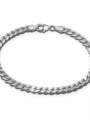 SilberDream Silberarmband "SDA2311J SilberDream Armschmuck 21cm silber" (Armband), Damen, Herren Armband ca. 21cm, 925 Sterling Silber, Farbe: silber