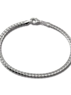 SilberDream Silberarmband "SDA2329J SilberDream Armschmuck 19cm silber" (Armband), Damen, Herren Armband ca. 19cm, 925 Sterling Silber, Farbe: silber