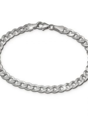 SilberDream Silberarmband "SDA2379J SilberDream Armschmuck 19cm silber" (Armband), Damen, Herren Armband ca. 19cm, 925 Sterling Silber, Farbe: silber