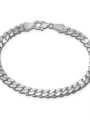 SilberDream Silberarmband "SDA2411J SilberDream Armschmuck 21cm silber" (Armband), Damen, Herren Armband ca. 21cm, 925 Sterling Silber, Farbe: silber