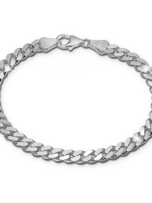 SilberDream Silberarmband "SDA2411J SilberDream Armschmuck 21cm silber" (Armband), Damen, Herren Armband ca. 21cm, 925 Sterling Silber, Farbe: silber