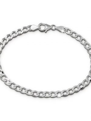 SilberDream Silberarmband "SDA2489J SilberDream Armschmuck 19cm" (Armband), Damen, Herren Armband ca. 19cm, 925 Sterling Silber, Farbe: silber