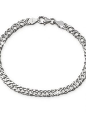 SilberDream Silberarmband "SDA2519J SilberDream Armschmuck 19cm silber" (Armband), Damen, Herren Armband ca. 19cm, 925 Sterling Silber, Farbe: silber