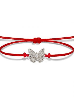 Skipper Armband "Skipper Schmetterling Damen Mädchen Armband Nylon mit Zugverschluss 8794"